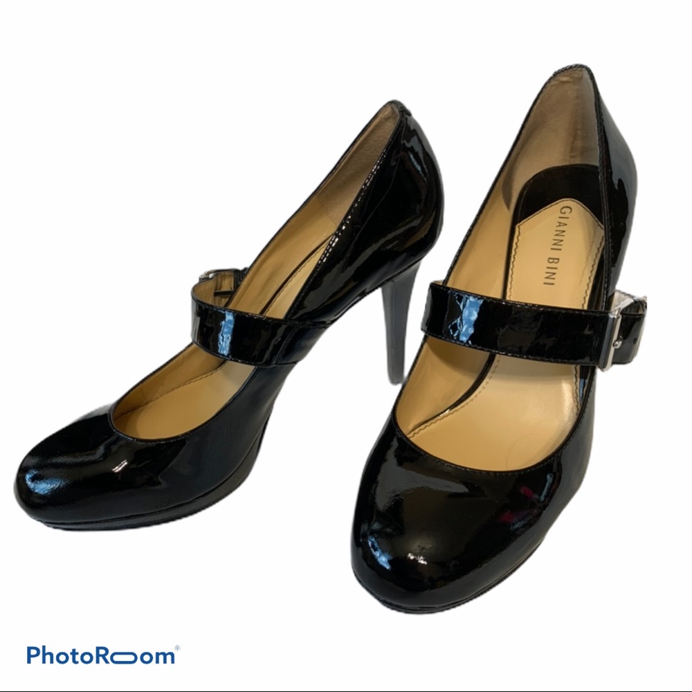 Gianni Bini patent MaryJane platform heels 9.5m